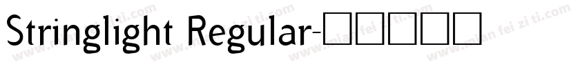 Stringlight Regular字体转换